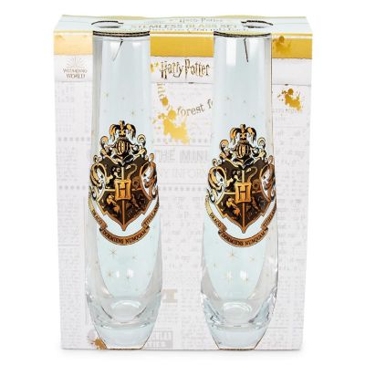 Harry Potter Hogwarts 9-Ounce Stemless Fluted Glassware  Set of 2 Image 1
