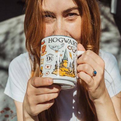Harry Potter Hogwarts Allover Icons Ceramic Stacking Mug  Holds 13 Ounces Image 3