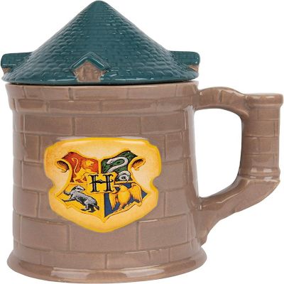 Harry Potter Hogwarts Castle Mug, Large 30 oz - Ceramic Lidded Beer Stein - For Coffee, Tea, Butterbeer & More - Great Harry Potter Gift D&#233;cor Image 2