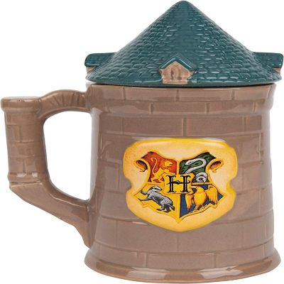Harry Potter Hogwarts Castle Mug, Large 30 oz - Ceramic Lidded Beer Stein - For Coffee, Tea, Butterbeer & More - Great Harry Potter Gift D&#233;cor Image 3