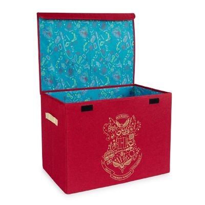 Harry Potter Hogwarts Collapsible Storage Bin Organizer with Lid  15 x 24 Inches Image 1