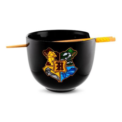 Harry Potter Hogwarts Crest 20-Ounce Ramen Bowl and Chopstick Set Image 1