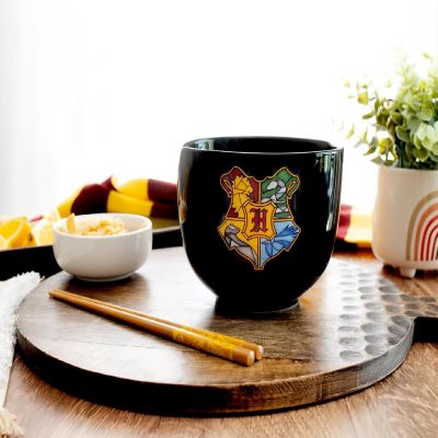 Harry Potter Hogwarts Crest 20-Ounce Ramen Bowl and Chopstick Set Image 2
