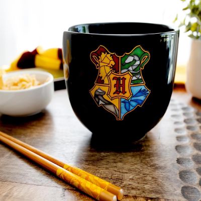 Harry Potter Hogwarts Crest 20-Ounce Ramen Bowl and Chopstick Set Image 3
