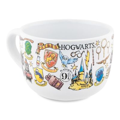 Harry Potter Hogwarts Destination Soup Mug With Vented Lid  Holds 24 Ounces Image 1