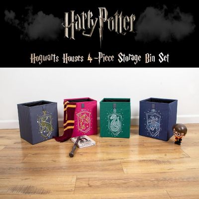 Harry Potter Hogwarts Houses 11-Inch Storage Bin Cube Organizers  Set of 4 Image 2