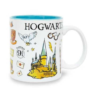 Harry Potter Hogwarts Icons Ceramic Mug  Holds 20 Ounces Image 1