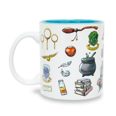 Harry Potter Hogwarts Icons Ceramic Mug  Holds 20 Ounces Image 2