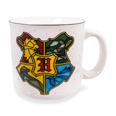 Harry Potter Hogwarts Logo Ceramic Camper Mug  20 Ounces Image 1