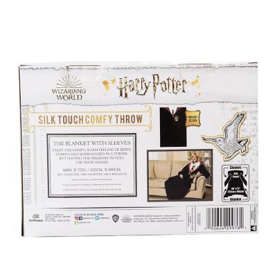 Harry Potter Hogwarts Rules Adult Silk Touch Comfy Throw With Sleeves Image 3
