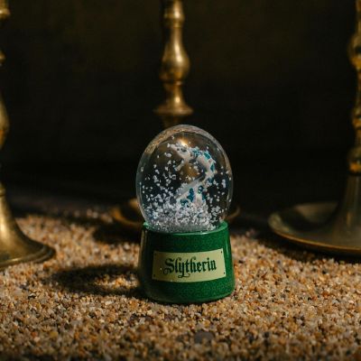 Harry Potter House Slytherin Collectible Snow Globe  3 Inches Tall Image 2