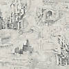 Harry Potter Map Peel & Stick Wallpaper - Gray Image 1