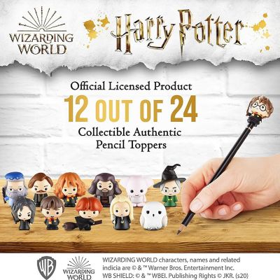 Harry Potter Pencil Toppers 12pk Dobby Hedwig Albus Bellatrix Minerva Rubeus PMI International Image 1