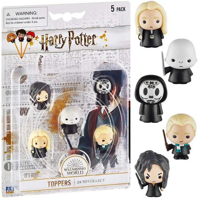 Harry Potter Pencil Toppers 5pk Bellatrix Death Eater Voldemort Lucius Draco PMI International Image 1