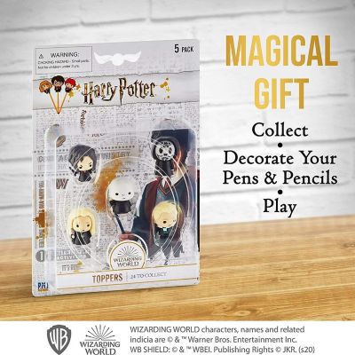 Harry Potter Pencil Toppers 5pk Bellatrix Death Eater Voldemort Lucius Draco PMI International Image 3