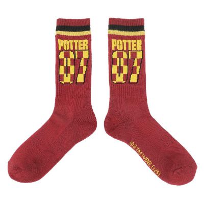 Harry Potter Quidditch Men's 3-Pair Pack Athletic Crew Socks Image 1