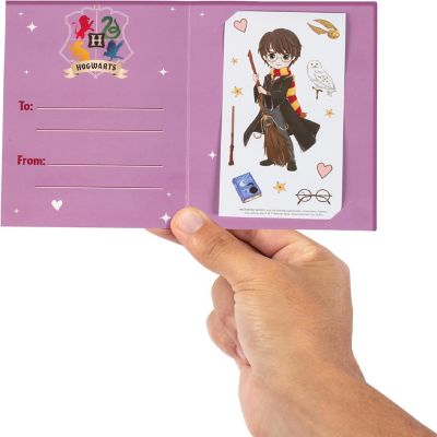 Harry Potter Valentines Day Cards & Envelopes With Stickers For Kids 