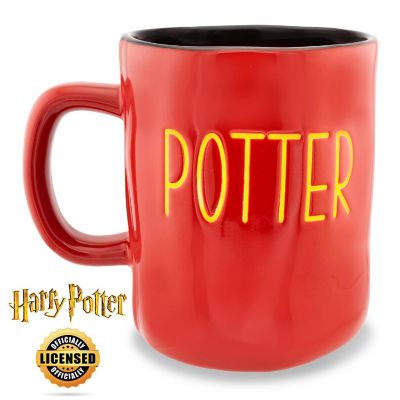 Harry Potter Wax Resist Ceramic Pottery Mug  Holds 25 Ounces Image 1