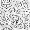 Hasbro White Dungeons & Dragons Peel & Stick Wallpaper Image 1