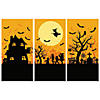 Haunted House Classic Backdrop Halloween Decoration - 3 Pc. Image 1