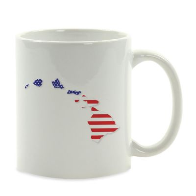 Hawaii US Flag Ceramic Mug Image 2