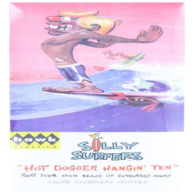 Hawk Silly Surfers Retro 60s Plastic Model Kit  Hot Dogger Hangin Ten Image 1