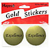 Hayes Publishing Excellence 2" Gold Certificate Seals, 50 Per Pack, 6 Packs Image 2