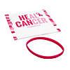 He Can Pink Ribbon Bracelets with Card - 12 Pc. Image 2