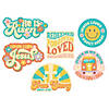 He Lives Groovy Cutouts - 6 Pc. Image 1