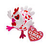Heart Pattern Stuffed Chicken Valentine Exchanges with Card for 12 Image 1