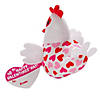 Heart Pattern Stuffed Chicken Valentine Exchanges with Card for 12 Image 2