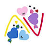 Heart Pencil Topper Craft Kit Valentine Exchanges for 24 Image 1