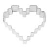 Heart, Pixelated 3" Cookie Cutters Image 1