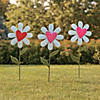 Heart-Shaped Flower Yard Signs Image 1