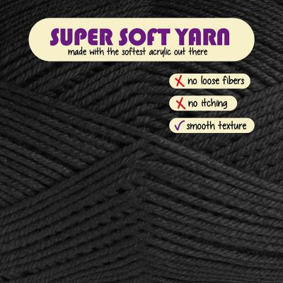 Hearth & Harbor Acrylic Yarn for Crocheting & Knitting Image 1