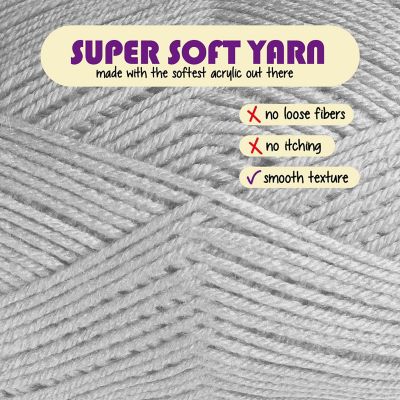 Hearth & Harbor Acrylic Yarn for Crocheting & Knitting Image 1