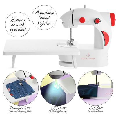 Hearth & Harbor Mini Sewing Machine Kit 122pc Image 3