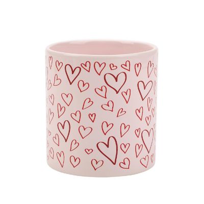 Hearts Pink 16 Oz Ceramic Mug Image 2