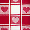 Hearts Woven Check Tablecloth 60X84 Image 1
