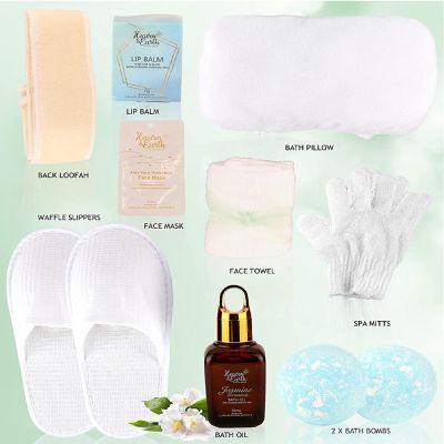 Heaven & Earth - Deluxe Large 26-Piece Gift Basket Cashmere Jasmine Spa Bath and Body Luxury Gift Set Image 3