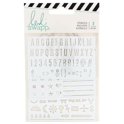 Heidi Swapp Memory Planner Stencils 3/Pkg-Color Fresh Image 1