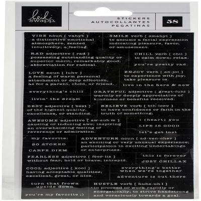 Heidi Swapp Old School Definition Stickers 58/Pkg Image 1