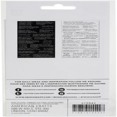 Heidi Swapp Old School Definition Stickers 58/Pkg Image 1