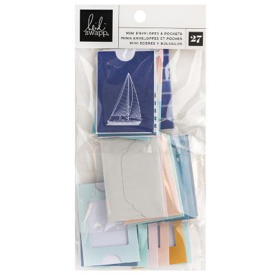 Heidi Swapp Set Sail Mini Envelopes &amp; Pockets-27/Pkg Image 1