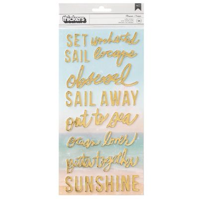 Heidi Swapp Set Sail Thickers Stickers 66/Pkg-Phrase Image 1