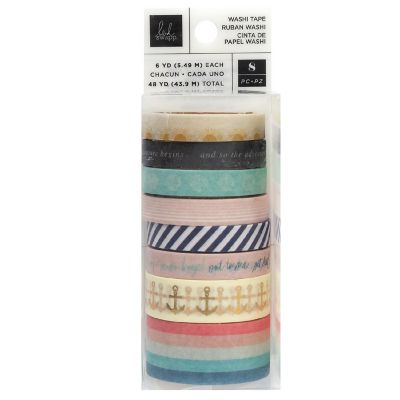 Heidi Swapp Set Sail Washi Tape Rolls-8/Pkg Image 1