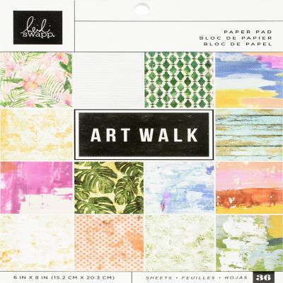 Heidi Swapp Single-Sided Paper Pad 6"X8" 36/Pkg-Art Walk Image 1