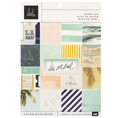 Heidi Swapp Single-Sided Paper Pad 6"X8" 36/Pkg-Set Sail Image 1