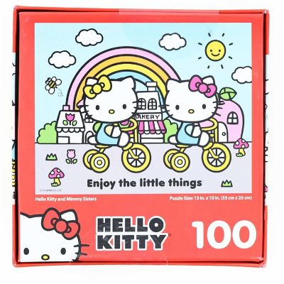 Hello Kitty 100 Piece Jigsaw Puzzle  Hello Kitty and Mimmy Sisters Image 1