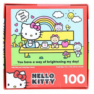 Hello Kitty 100 Piece Jigsaw Puzzle  Hello Kitty and Teddy Bear Friends Image 1